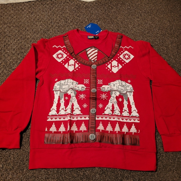 Disney Star Wars At-At Walker Christmas Crewneck Sweater - Picture 1 of 4